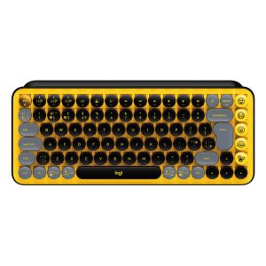 Logitech POP Keys Wireless Mechanical Emoji Keyboard - Yellow