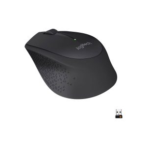 Logitech M280 Wireless Mouse with Contoured Design - Black