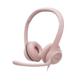 Logitech H390 Stereo Headset with Noise-Cancelling Mic - Rose