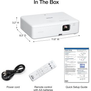 Epson CO-W01 3000 Ansi WXGA Projector 16000:1 HDMI - Image 4