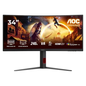 AOC CU34G4Z 34" 240Hz 0.3ms UW-QHD Curved Gaming Monitor