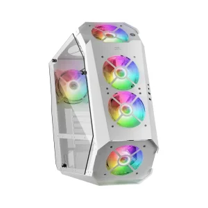 Mars Gaming MC51 ARGB Gaming PC ATX Case - White