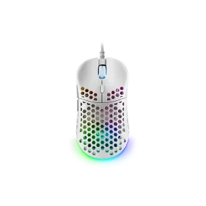 Mars MM55 12800 DPI RGB Gaming Mouse - White