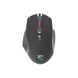 Mouse White Shark Gaming Gareth 6400dpi Black