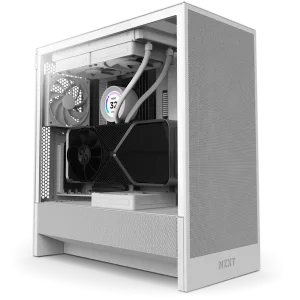 NZXT H5 Flow ( 2024 ) Compact Mid-Tower ATX Airflow Case - White