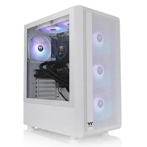 Thermaltake S200 TG ARGB Mid Tower Case - White