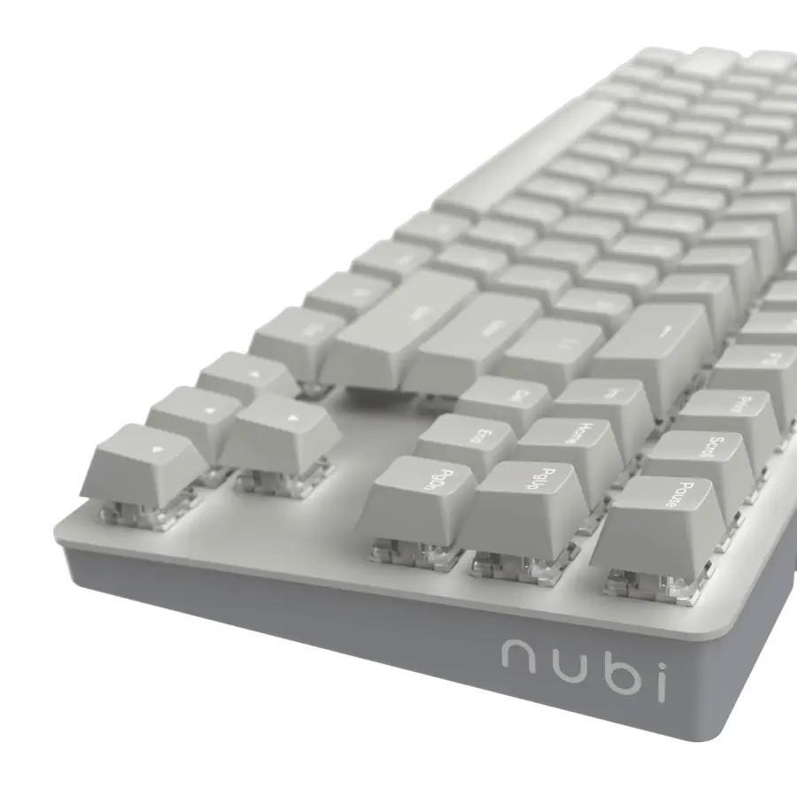 NUBI NK87 TKL Mechanical Gaming Keyboard - White 3