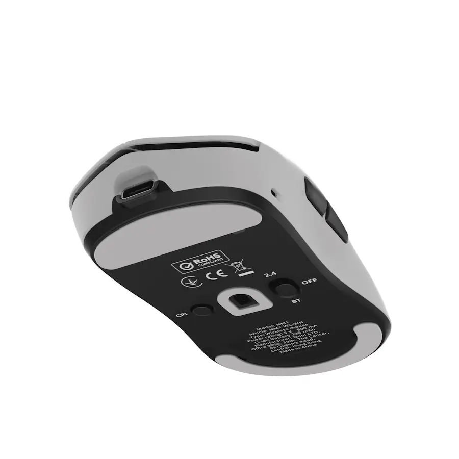 NUBI NM1 SE 12000 DPI Wireless Gaming Mouse - White 3
