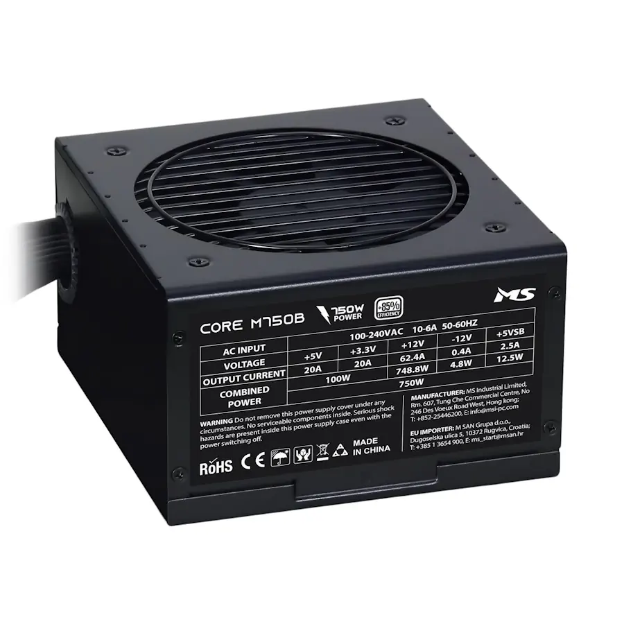 PSU MS Industrial CORE M750B 80+ Bronze