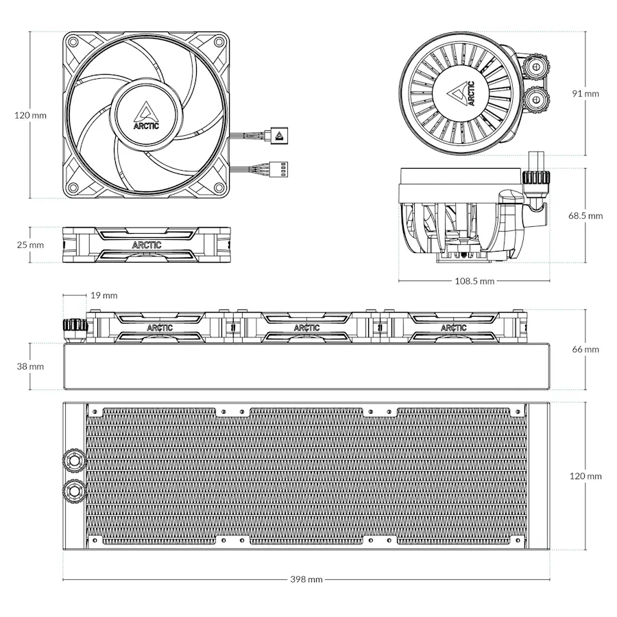 Arctic Liquid Freezer III Pro 360 A 2
